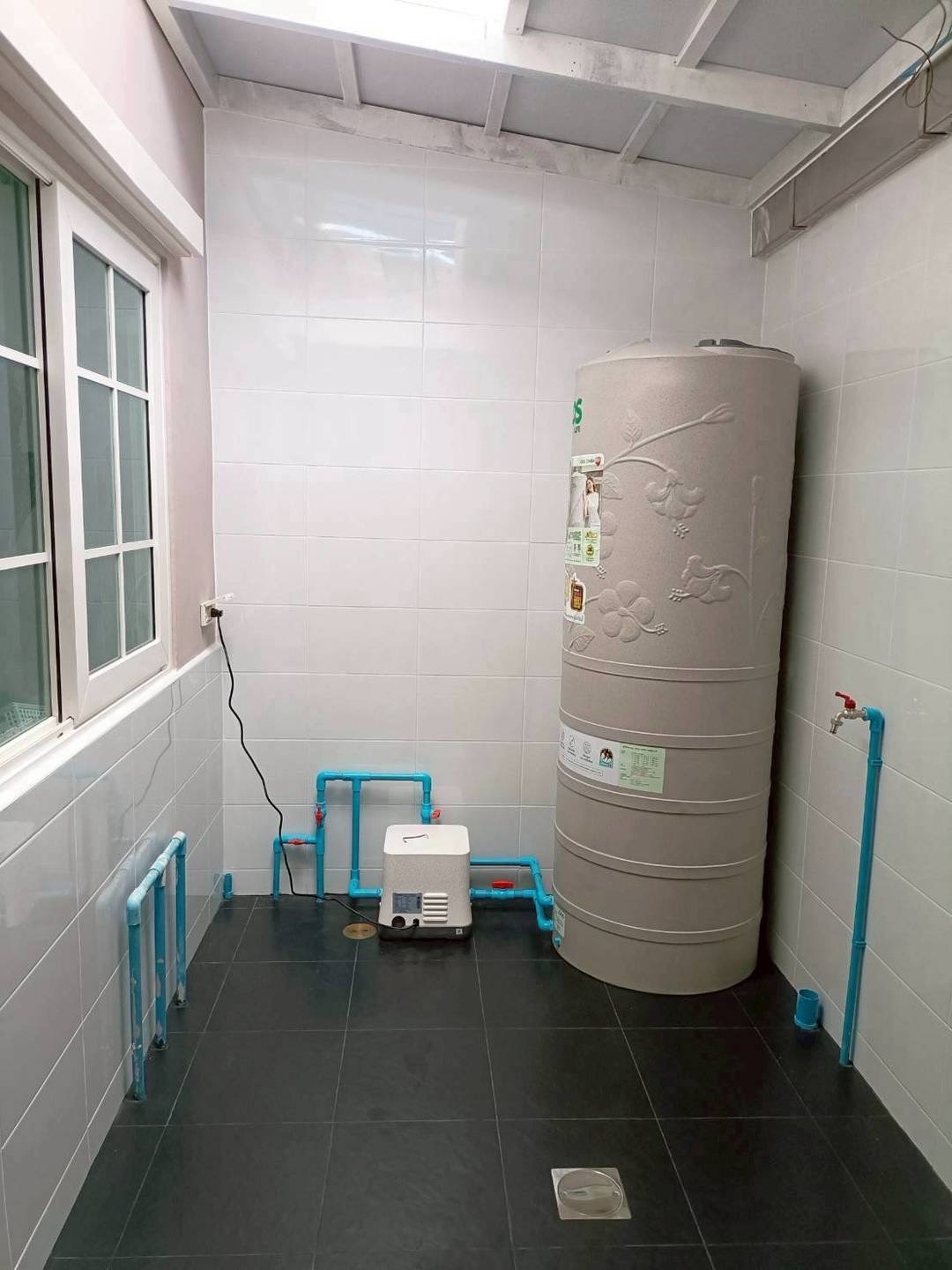 A thoughtfully arranged utility area